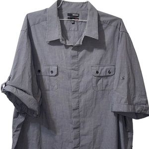 Men's Murano Ultimate‎ Modern Comfort Black Plaid Top Shirt Sz 4X